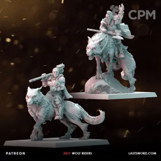 Описание картинки Middenheim wolf riders от Daniilfedyakov по цене 1 800руб | Свободный Рынок Миниатюр - СРМ