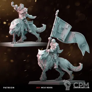 Описание картинки Middenheim wolf riders от Daniilfedyakov по цене 1 800руб | Свободный Рынок Миниатюр - СРМ