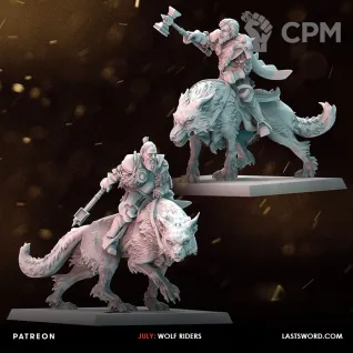 Описание картинки Middenheim wolf riders от Daniilfedyakov по цене 1 800руб | Свободный Рынок Миниатюр - СРМ
