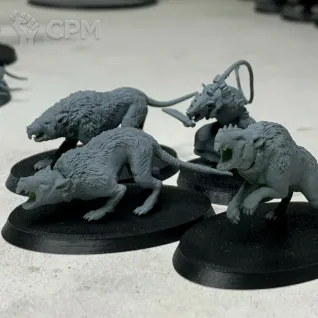 Описание картинки Wolf Rats от 3Д-Печка по цене 100руб | Свободный Рынок Миниатюр - СРМ