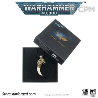 Описание картинки Space Wolves Fang of Fenris Ожерелье с подвеской от Fle94 по цене 2 800руб | Свободный Рынок Миниатюр - СРМ