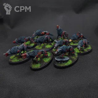 Описание картинки 10 Dire Wolves лот2, 3д печать(скан с ГВ), покрас от V130177@mail.ru по цене 4 900руб | Свободный Рынок Миниатюр - СРМ