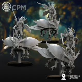 Описание картинки OPR Wood Elves - Eternal Bug Riders от Laboratory of Chaos по цене 750руб | Свободный Рынок Миниатюр - СРМ