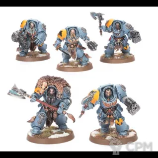 Описание картинки Wolf Guard Terminators от NEW-MINIATURES по цене 2 299руб | Свободный Рынок Миниатюр - СРМ