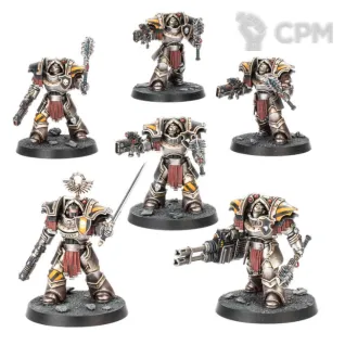Описание картинки Cataphractii Terminators with Volkite Chargers and Power Mauls от NEW-MINIATURES по цене 2 600руб | Свободный Рынок Миниатюр - СРМ