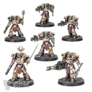 Описание картинки Cataphractii Terminators with Volkite Chargers and Power Mauls от Darkminiatures по цене 2 600руб | Свободный Рынок Миниатюр - СРМ