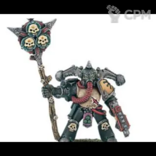 Описание картинки Plague Marine Icon Bearer от NEW-MINIATURES по цене 365руб | Свободный Рынок Миниатюр - СРМ