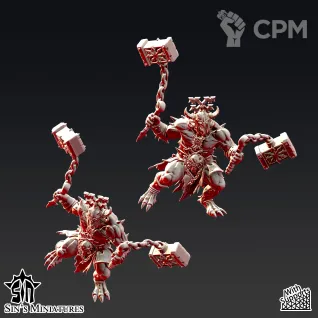 Описание картинки War Death Mongers от Manufactorum76 по цене 1 250руб | Свободный Рынок Миниатюр - СРМ