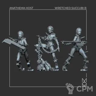 Описание картинки Wretched Succubi от Manufactorum76 по цене 500руб | Свободный Рынок Миниатюр - СРМ