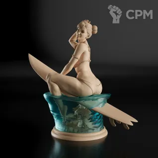 Описание картинки Chun Li on Surf Фигурка (Street Fighter) от GAS3TXD  по цене 4 300руб | Свободный Рынок Миниатюр - СРМ