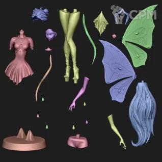 Описание картинки Флора / Winx / Масштаб 1:7 от Кубический Цех по цене 3 000руб | Свободный Рынок Миниатюр - СРМ