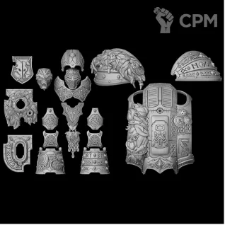 Описание картинки Wolves Knight от LDBits по цене 4 265руб | Свободный Рынок Миниатюр - СРМ