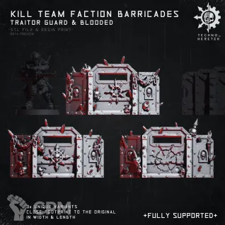 Описание картинки Blooded Barricade от AxeL's Forge по цене 100руб | Свободный Рынок Миниатюр - СРМ