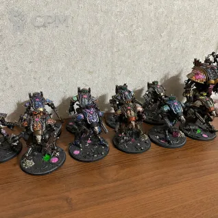 Описание картинки Армия Chaos Knights от Aus по цене 60 000руб | Свободный Рынок Миниатюр - СРМ