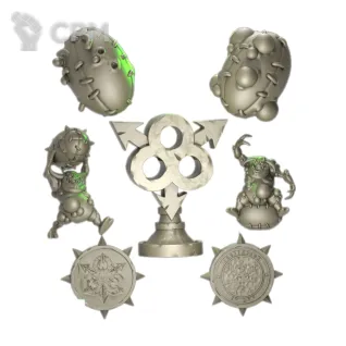 Описание картинки Blood Bowl - Pestilence Chaos Team от 3Д печать миниатюр по цене 3 268руб | Свободный Рынок Миниатюр - СРМ