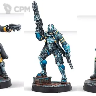 Описание картинки O-12 Torchlight expansion (Ment agent, Vidoq, Jackboot with extra converted HMG arm) от Grag18 по цене 850руб | Свободный Рынок Миниатюр - СРМ