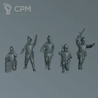 Описание картинки Офицеры СССР | USSR COMMAND TEAM NCO от W1L50n по цене 600руб | Свободный Рынок Миниатюр - СРМ
