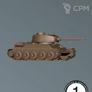 Описание картинки T34-85 от W1L50n по цене 700руб | Свободный Рынок Миниатюр - СРМ