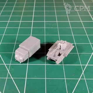 Описание картинки WW2G15004 German Pak 40 Anti-tank Gun &amp; Raupenschlepper Tractor от Vault Boy по цене 2 798руб | Свободный Рынок Миниатюр - СРМ