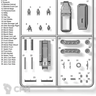 Описание картинки WW2V15003 German SdKfz 251 Ausf C Halftrack от Vault Boy по цене 2 998руб | Свободный Рынок Миниатюр - СРМ