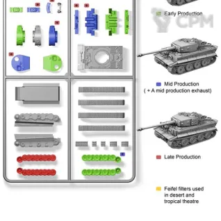 Описание картинки WW2V15017 German Tiger I от Vault Boy по цене 798руб | Свободный Рынок Миниатюр - СРМ