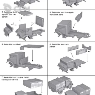 Описание картинки WW2V15030 British and Commonwealth CMP 15cwt truck x4  В наличии есть другие товары по Fla от Vault Boy по цене 2 198руб | Свободный Рынок Миниатюр - СРМ