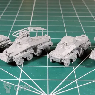 Описание картинки WW2V15031 German SdKfz 231 8 rad Armoured Car x10 от Vault Boy по цене 6 498руб | Свободный Рынок Миниатюр - СРМ