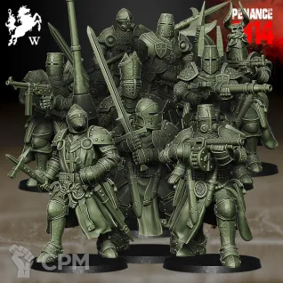 Описание картинки Mercenaries - Nomansland Crusaders от R.E.print по цене 650руб | Свободный Рынок Миниатюр - СРМ