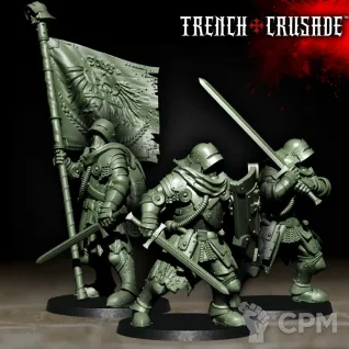 Описание картинки Shock Trooper Red Brigade от Age of Printmar по цене 62руб | Свободный Рынок Миниатюр - СРМ