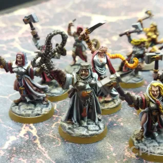 Описание картинки Сестры Сигмара в Мордхейм (Mordheim) от Krasnoyarsk по цене 10 000руб | Свободный Рынок Миниатюр - СРМ