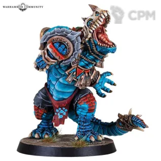 Описание картинки Blood Bowl Kroxigor от Mechanikus Forge по цене 800руб | Свободный Рынок Миниатюр - СРМ