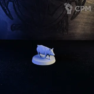Описание картинки Свинья - Миниатюра для настольных игр DnD, ДнД, Dungeons & Dragons, Pathfinder. от Мастерская D&D по цене 273руб | Свободный Рынок Миниатюр - СРМ