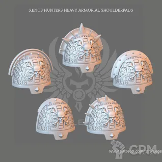 Описание картинки Deathwatch shoulder pads от Helnex workshop  по цене 20руб | Свободный Рынок Миниатюр - СРМ