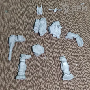 Описание картинки Hybrid Rifleman (60 тонн) от Dwarf Pirate Foundry по цене 450руб | Свободный Рынок Миниатюр - СРМ