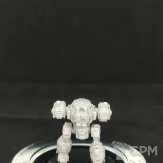 Описание картинки Urbanmech UM-R27 (30 тонн) от Dwarf Pirate Foundry по цене 450руб | Свободный Рынок Миниатюр - СРМ