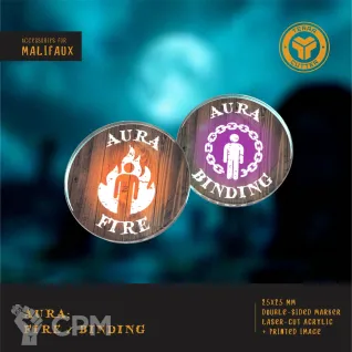 Описание картинки Malifaux Aura Fire / Binding от TerraCutter по цене 35руб | Свободный Рынок Миниатюр - СРМ