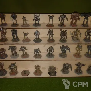 Описание картинки Сборная полочка для миниатюр от Dwarf Pirate Foundry по цене 1 700руб | Свободный Рынок Миниатюр - СРМ