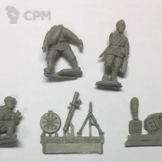 Описание картинки Soviet Army Medium Mortar Team (2025) от  по цене 600руб | Свободный Рынок Миниатюр - СРМ