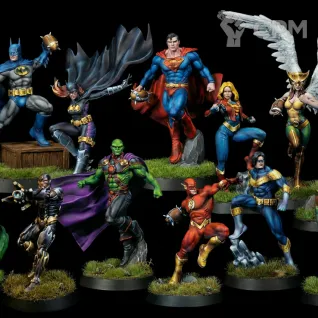 Описание картинки Justice League Team - Blood Bowl от Критикал Принт по цене 1 800руб | Свободный Рынок Миниатюр - СРМ