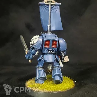 Описание картинки Space Marine Terminator Sergeant оригинал от Superguns по цене 500руб | Свободный Рынок Миниатюр - СРМ