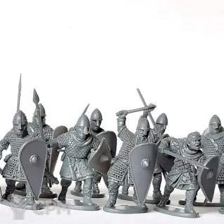Описание картинки Victrix Norman Infantry, Норманская пехота от Base 28 по цене 5 250руб | Свободный Рынок Миниатюр - СРМ