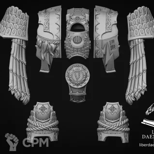Описание картинки Armor model "Levi" type Tribus от LDBits по цене 1 258руб | Свободный Рынок Миниатюр - СРМ