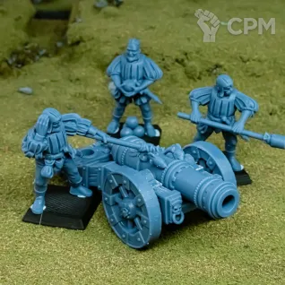 Описание картинки Cities of Sigmar - Empire Cannon with Crew от 3Д печать миниатюр по цене 820руб | Свободный Рынок Миниатюр - СРМ