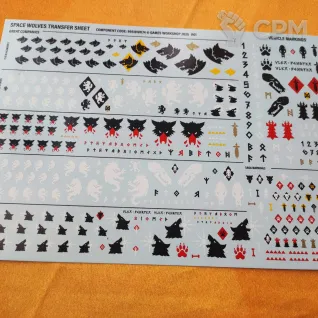 Описание картинки Space Wolves Transfer Sheet от aldger по цене 500руб | Свободный Рынок Миниатюр - СРМ