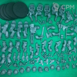 Описание картинки Chaos Space Marines Terminators от Templar Forge по цене 1 552руб | Свободный Рынок Миниатюр - СРМ