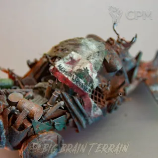 Описание картинки Хламовозка из винтокрыла | Fallout: Wasteland Warfare от Big Brain Terrain по цене 2 750руб | Свободный Рынок Миниатюр - СРМ
