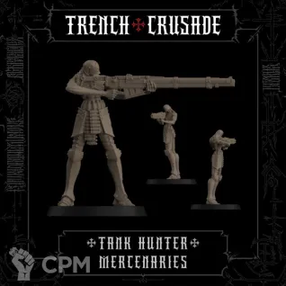 Описание картинки Mercenaries Tank Hunter Bundle от Recruiter по цене 1 400руб | Свободный Рынок Миниатюр - СРМ
