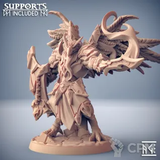 Описание картинки Ааракокра Предводитель (Aarakokra The Leader) от Gabrigame_Print по цене 310руб | Свободный Рынок Миниатюр - СРМ