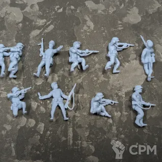 Описание картинки Bolt Action German Infantry Немецкая пехота 02 от Silver Pendulum по цене 750руб | Свободный Рынок Миниатюр - СРМ