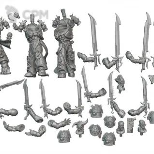 Описание картинки Flawless Blades от WastelandMiniatures по цене 750руб | Свободный Рынок Миниатюр - СРМ